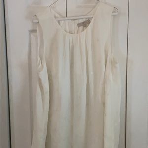 Polka dot cream tank top